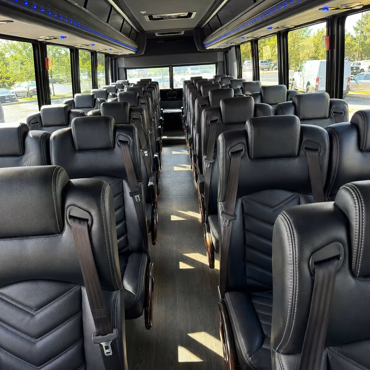 30 passenger minibus inside