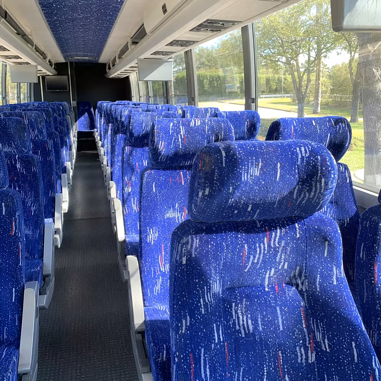 santa clara charter bus interior