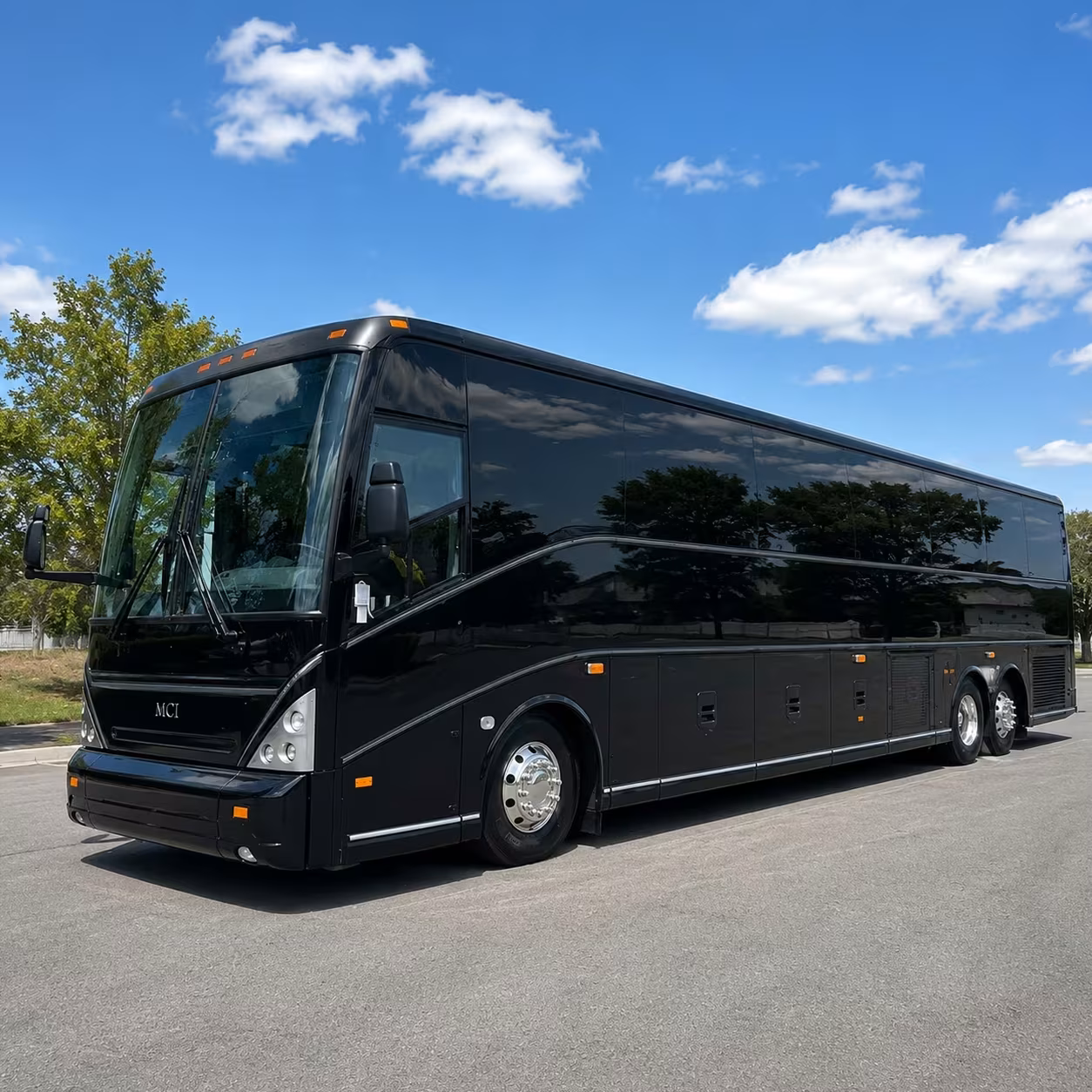 santa clara charter bus rental exterior