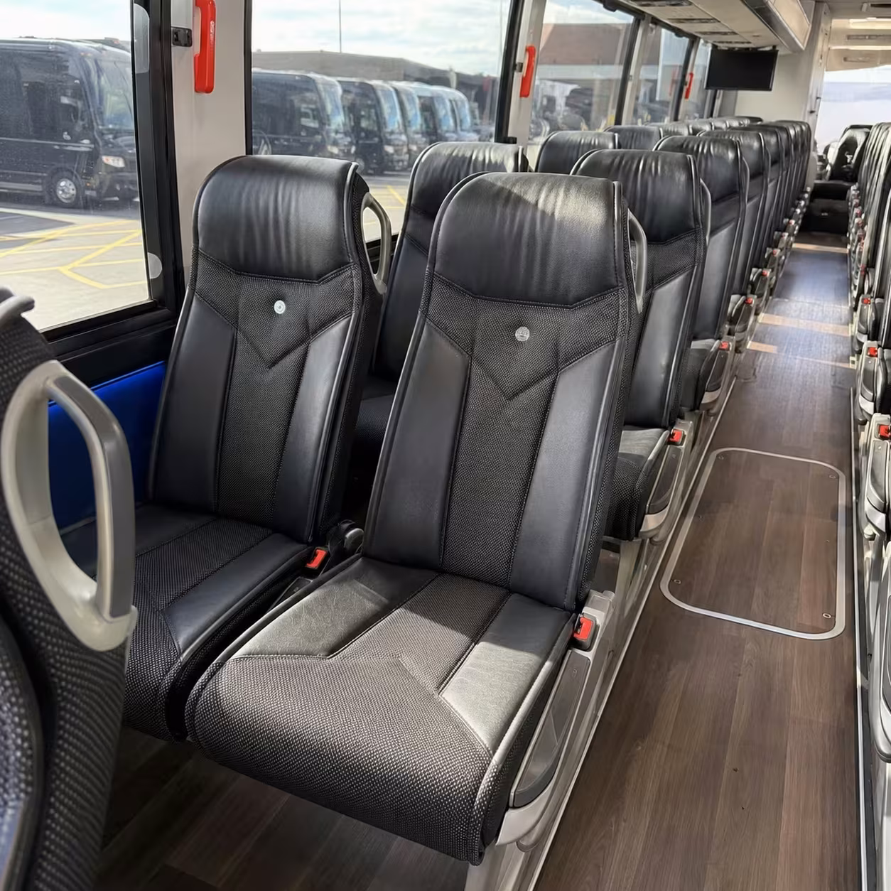 santa clara charter bus rental inside