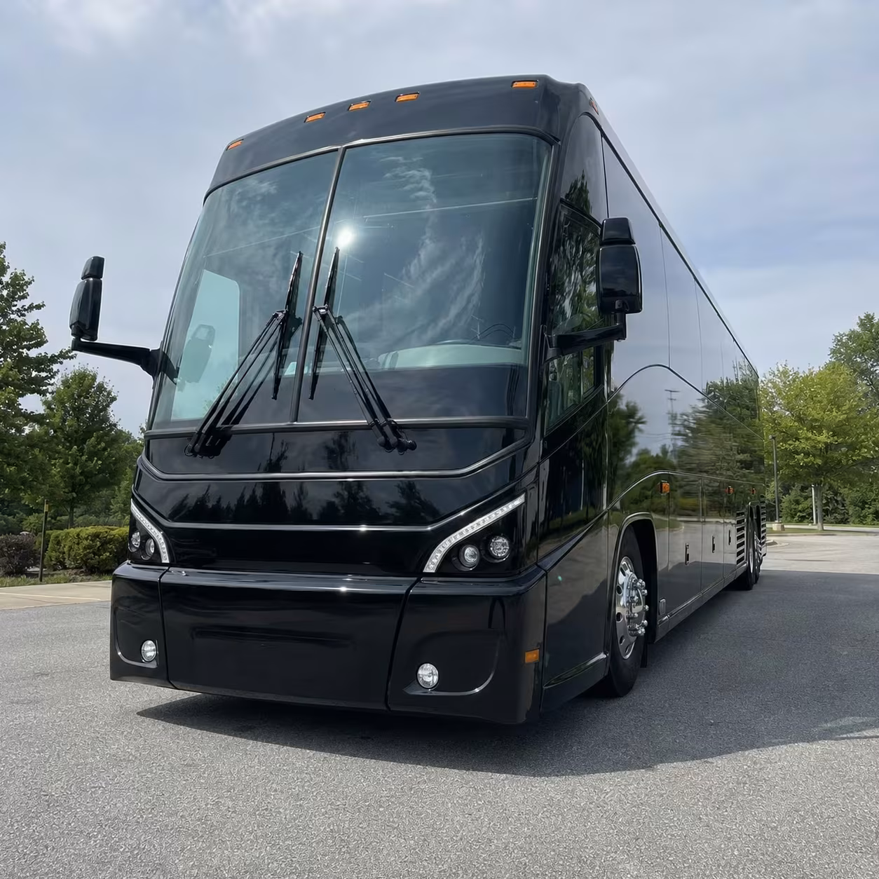 santa clara charter bus rentals for military ceremonies and training